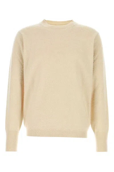 MAISON MARGIELA SAND CASHMERE BLEND SWEATER