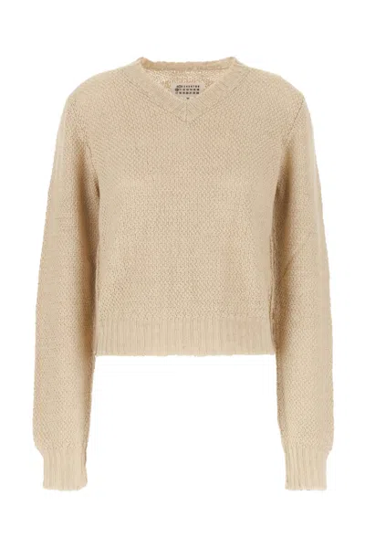 Maison Margiela Sand Hemp Sweater In 113