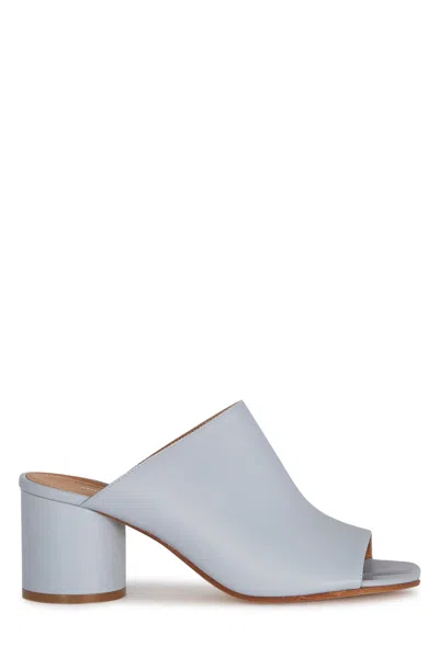 Maison Margiela Peep Toe Slip-on Mules In Gray