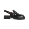Maison Margiela Tabi County Leather Sandals In Black