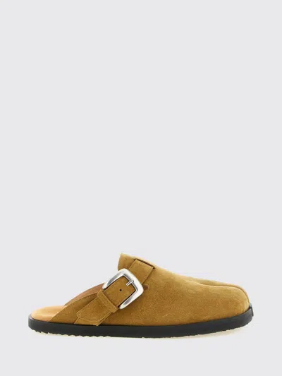 Maison Margiela Tabi Daily Split-toe Suede Sandals In Brown