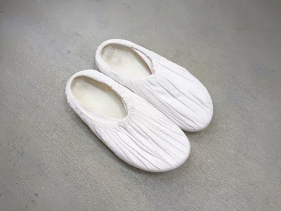 Pre-owned Maison Margiela Sandals White 9 42 Slides Mule Shoess Slippers