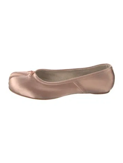 Pre-owned Maison Margiela Satin Ballet Flats In Pink
