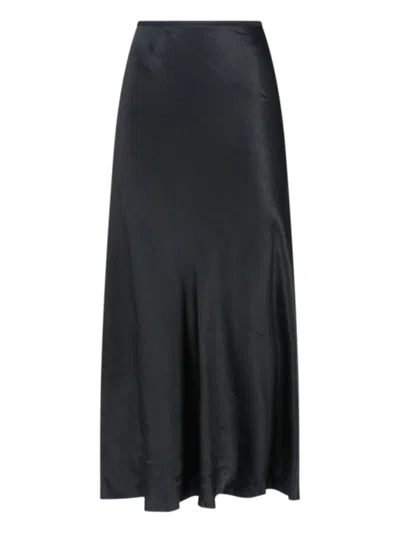 MAISON MARGIELA SATIN MIDI SKIRT