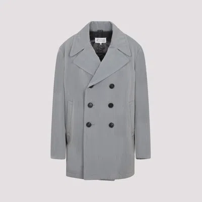 Maison Margiela Double-breasted Blazer In Grey