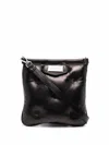 Maison Margiela Glam Slam Mini Flat Pocket Shoulder Bag In Black  