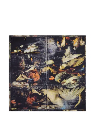 Maison Margiela Scarf Silk Foulard Square 90 In Gold