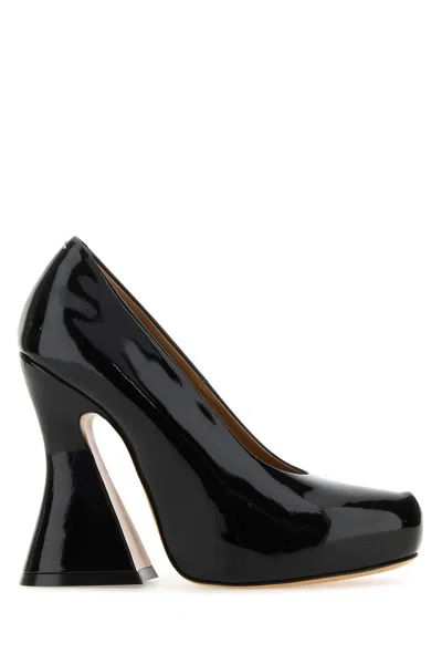 MAISON MARGIELA MAISON MARGIELA BLACK LEATHER SKETCH PUMPS