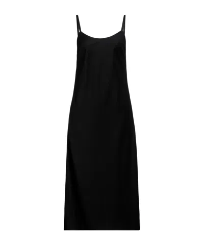 Maison Margiela Scoop Neckline Slip Dress In Black