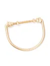 Maison Margiela Matte Screw-detail Bracelet In Gold