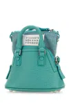 Maison Margiela 5ac Classique Baby Handbag With Leather And Fabric In Vertdeau