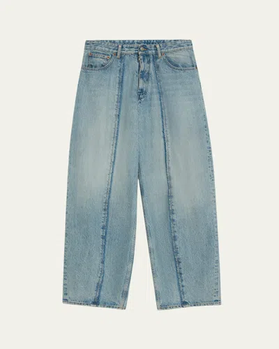 Maison Margiela Seamed Wide-leg Jeans In Blue