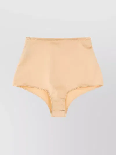 Maison Margiela Seamless Finish High Waist Briefs In Pink