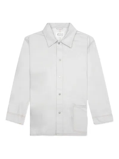 Maison Margiela Selvedge-denim Jacket In White