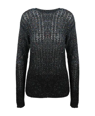 MAISON MARGIELA MAISON MARGIELA BATTERED SEQUIN KNITTED TOP