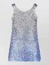 Maison Margiela Gradient Laminated Knit Top With Subtle Logo In Multi