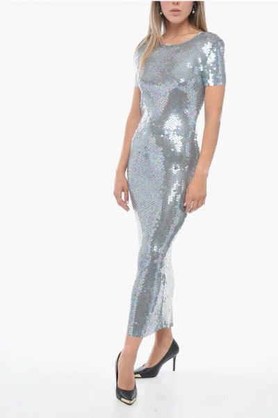 MAISON MARGIELA SEQUINED LONG DRESS