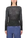 Maison Margiela Women's Sequined Shirt In Black