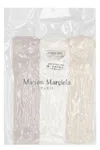 Maison Margiela Set Of Three Cotton T-shirts In Multicolor