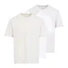 Maison Margiela Men's Set Of Three Cotton T-shirts | Size Small | S50gc0710s23973 Color 968