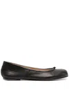 Maison Margiela Sheepskin Leather Ballerina Flats With Luxurious Lining And Comfortable Sole In Black
