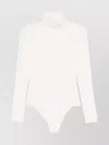 Maison Margiela Sheer Bodysuit With Long Sleeves And Turtleneck