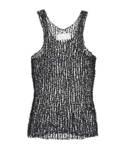 MAISON MARGIELA MAISON MARGIELA OPEN KNITTED TANK TOP