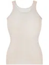 Maison Margiela Sheer Vest Top In Neutrals
