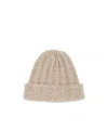 Maison Margiela Shetland Knit Beanie In Nude