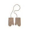 Maison Margiela Shetland Wool Gloves In Nude
