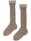 Maison Margiela Shetland Wool Socks In Grey