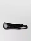 Maison Margiela Ballet Black Shiny Leather Ballet Flats