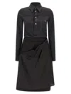 Maison Margiela Long Sleeve Midi Dress In Black