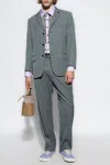 Maison Margiela Man Blazer Grey Size 40 Virgin Wool In Purple