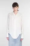 Maison Margiela Collared Shirt With Curved Hemline