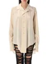 Maison Margiela White Long-sleeve Buttoned Shirt