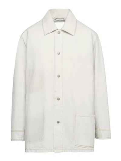 Maison Margiela Light Blue Denim Jacket In White