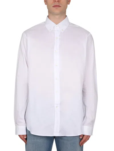 Maison Margiela Shirt With Pointed Collar In White