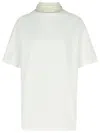 Maison Margiela Inverted White Cotton Shirt Women In White