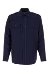Maison Margiela Long-sleeved Shirt In Blue
