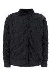 Maison Margiela Midnight Blue Polyester Reversibile Jacket In Black