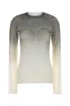 Maison Margiela Wool Blend Sweater Fitted Silhouette Gradient In Multi