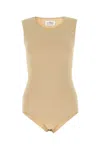 Maison Margiela Woman Skin Pink Stretch Viscose Bodysuit In Pink
