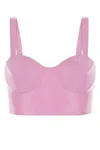 Maison Margiela Sweetheart-neck Cropped Bra In Pink