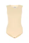 Maison Margiela Natural Crewneck Bodysuit In Pink