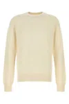 Maison Margiela Sand Cashmere Blend Sweater In White