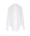 Maison Margiela Oversized Long-sleeve Shirt In Lightweight Cotton In White