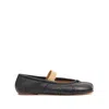 Maison Margiela Lamb Leather Ballerinas With Delicate Instep Strap