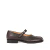 Maison Margiela Tabi Mary Jane Loafers In Brown