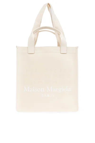 Maison Margiela Shopper Bag In Toile Natural